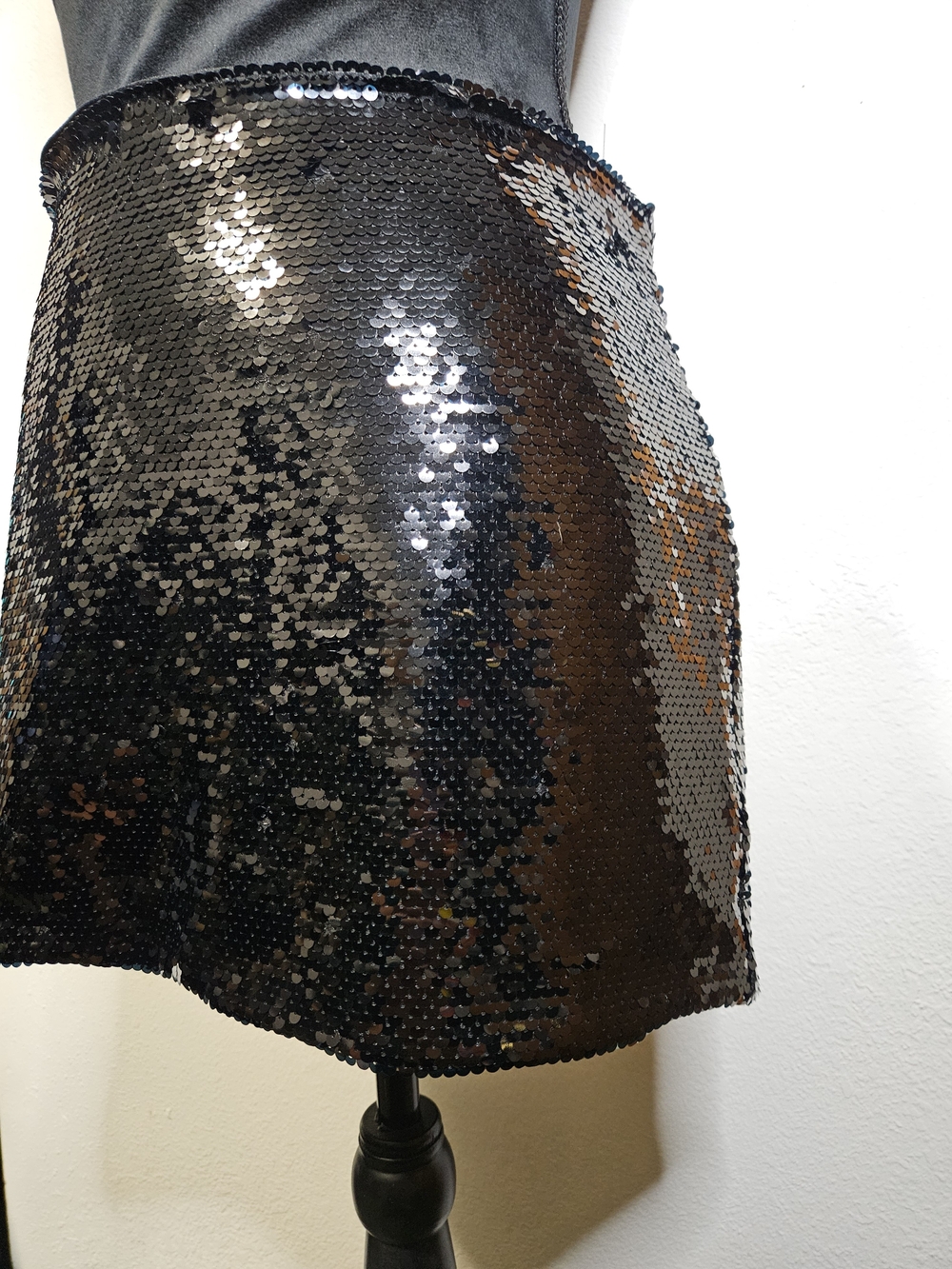 Forever 21 Black Sequin Mini Skirt